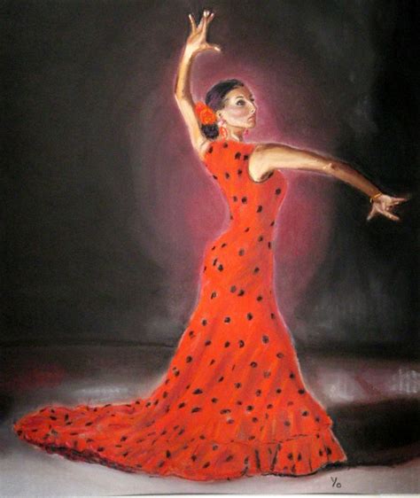 Peinture danseuse de flamenco