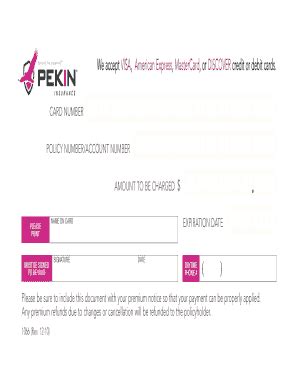 Pekin Eft Form   Fill Online, Printable, Fillable, Blank ...
