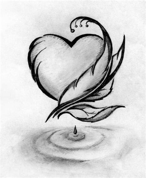 Pencil Drawing Love Heart | www.imgkid.com   The Image Kid ...
