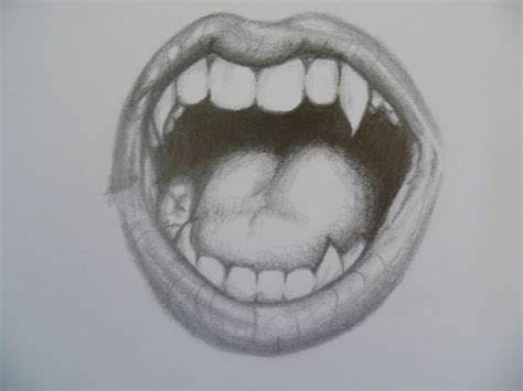 pencil drawing vampire teeth   Google Search | Things I m ...