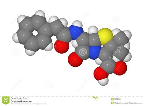 Penicillin Molecule Stock Photo   Image: 9588560