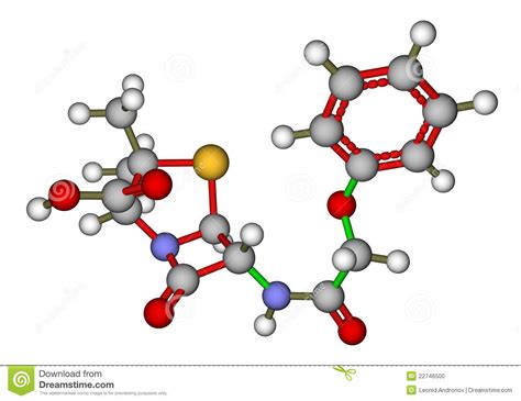 Penicillin V Molecular Structure Stock Photo   Image: 22746500