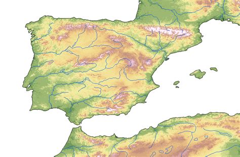 Peninsula Iberica Iberian Peninsula • Mapsof.net