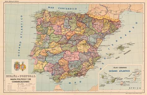 Península Ibérica. Mapas políticos. 1942