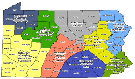 Pennsylvania Map County Lines