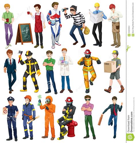People Doing Different Occupations Stock Vector ...