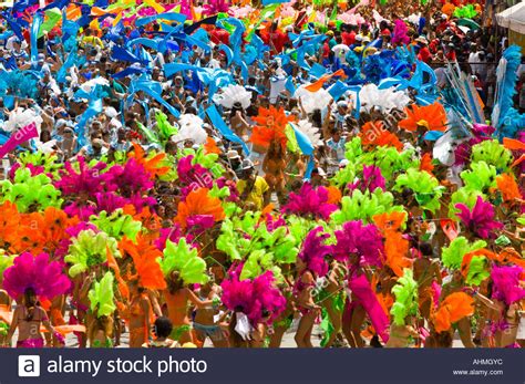 People in costume Carnival mas band Trinidad Carnival Port ...