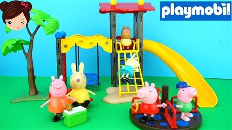 Peppa pig y sus Amigos en el Parque de Juegos Playmobil ...