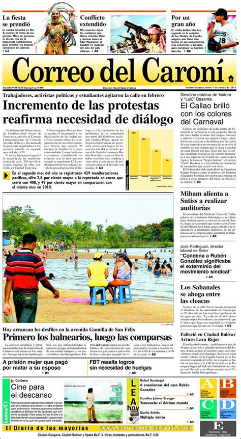 Periódico Correo del Caroní  Venezuela . Periódicos de ...