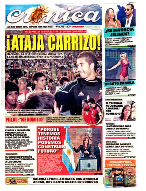 Periódico Crónica  Argentina . Periódicos de Argentina ...