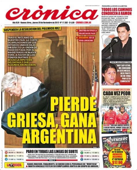 Periódico Crónica  Argentina . Periódicos de Argentina ...