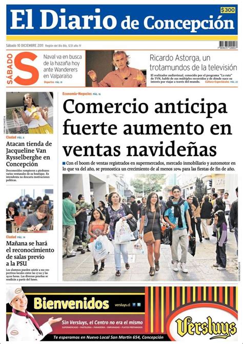 Periódico Diario de Concepción  Chile . Periódicos de ...