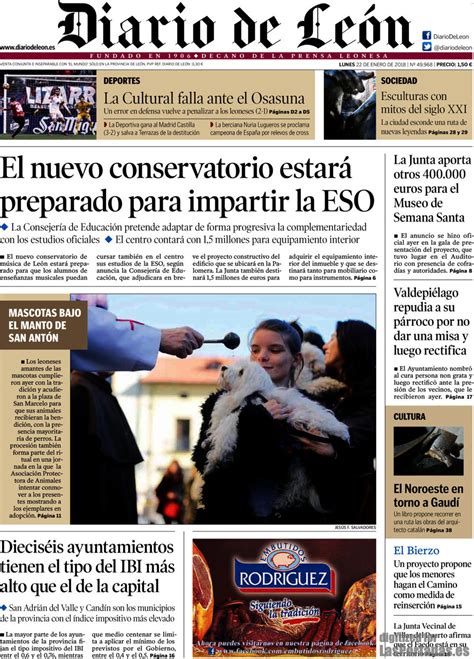 Periodico Diario de León   22/1/2018