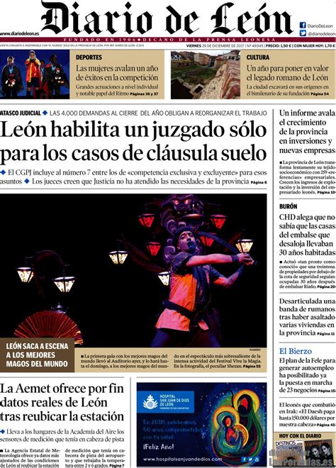 Periodico Diario de León   29/12/2017