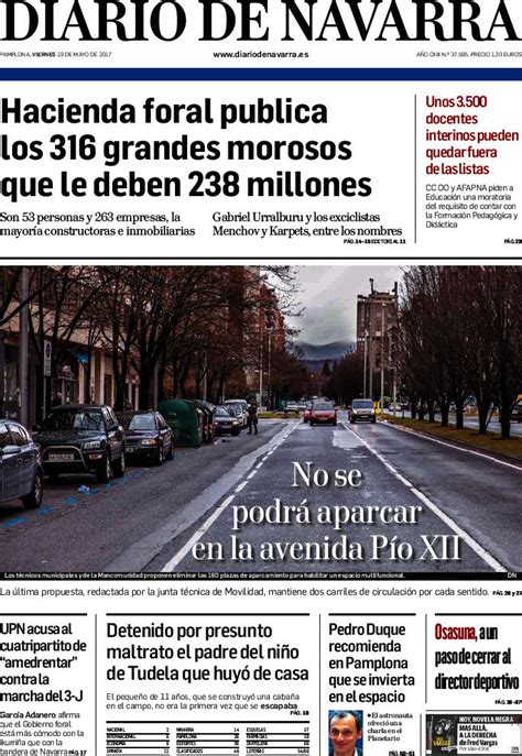 Periodico Diario de Navarra   19/5/2017
