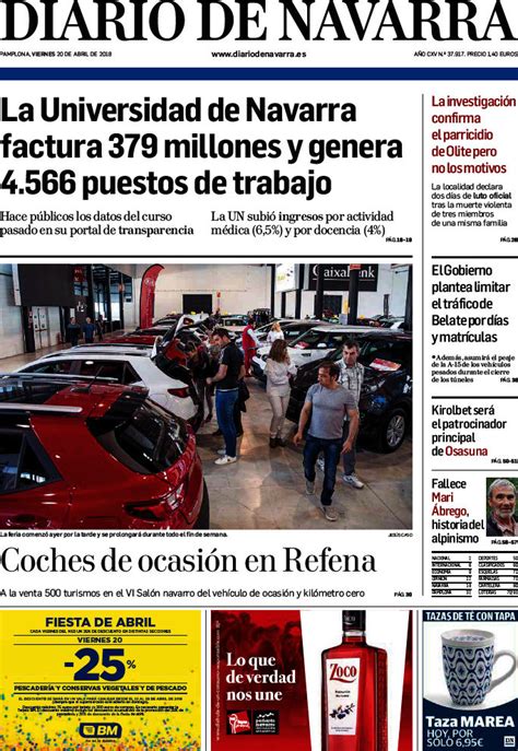 Periodico Diario de Navarra   20/4/2018