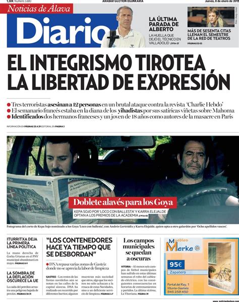 Periodico Diario de Noticias de Álava   8/1/2015