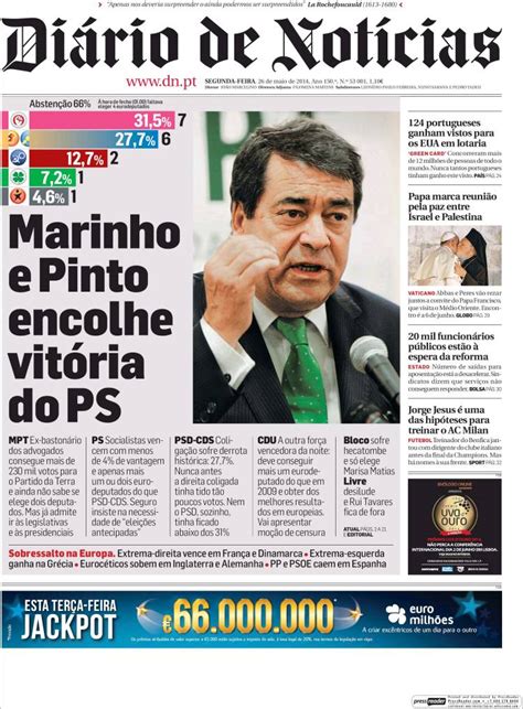 Periódico Diário de Noticias  Portugal . Periódicos de ...