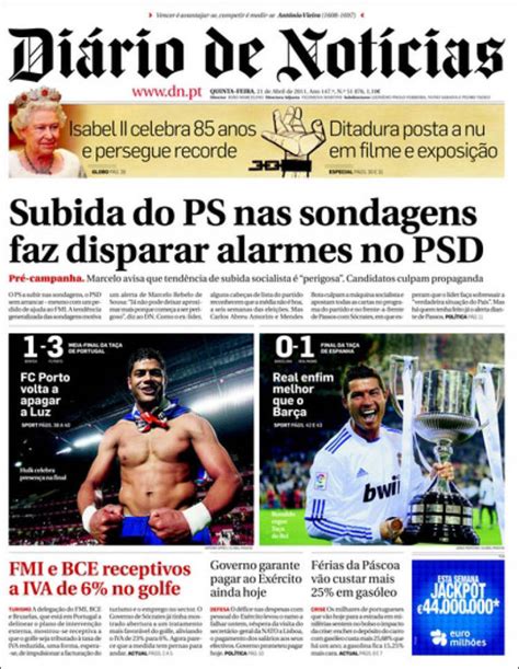Periódico Diário de Noticias  Portugal . Periódicos de ...