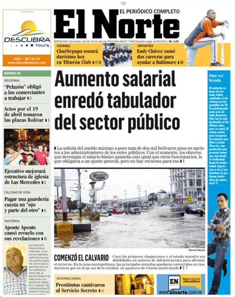 Periódico Diario el Norte  Venezuela . Periódicos de ...