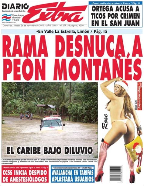 Periódico Diario Extra  Costa Rica . Periódicos de Costa ...
