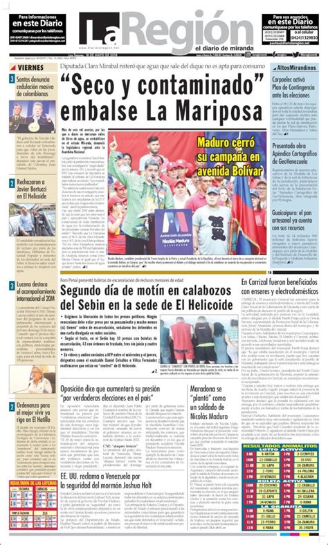 Periódico Diario La Voz Venezuela . Periódicos de ...