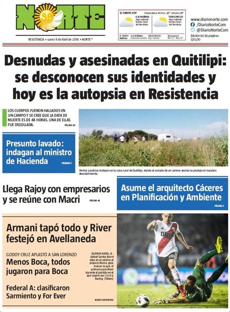 Periódico Diario Norte  Argentina . Periódicos de ...