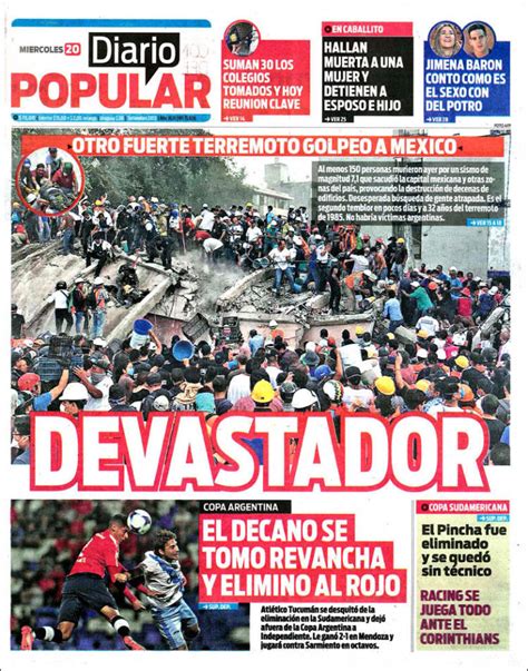 Periódico Diario Popular  Argentina . Periódicos de ...
