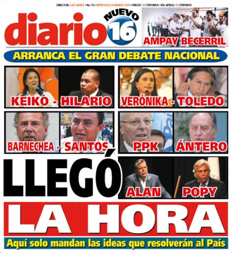 Periódico Diario16  Perú . Periódicos de Perú. Toda la ...