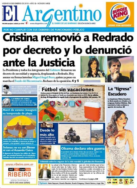Periódico El Argentino  Argentina . Periódicos de ...