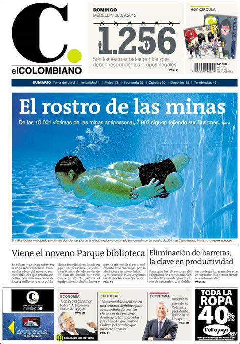 Periódico El Colombiano  Colombia . Periódicos de Colombia ...