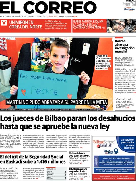 Periodico El Correo 17/4/2013