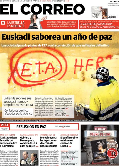 Periodico El Correo 20/10/2012