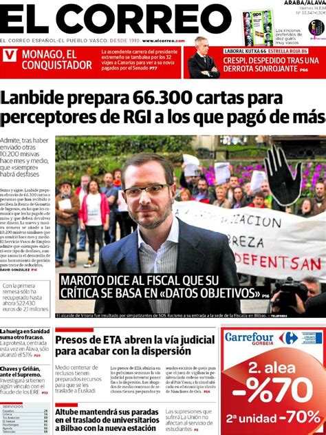 Periodico El Correo Álava   14/11/2014