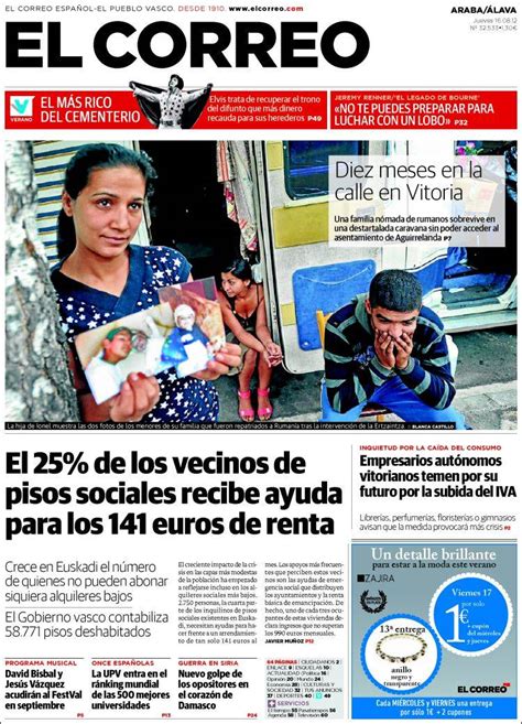 Periódico El Correo   Álava  España . Periódicos de España ...