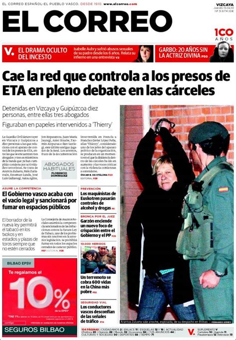 Periódico El Correo  España . Periódicos de España ...