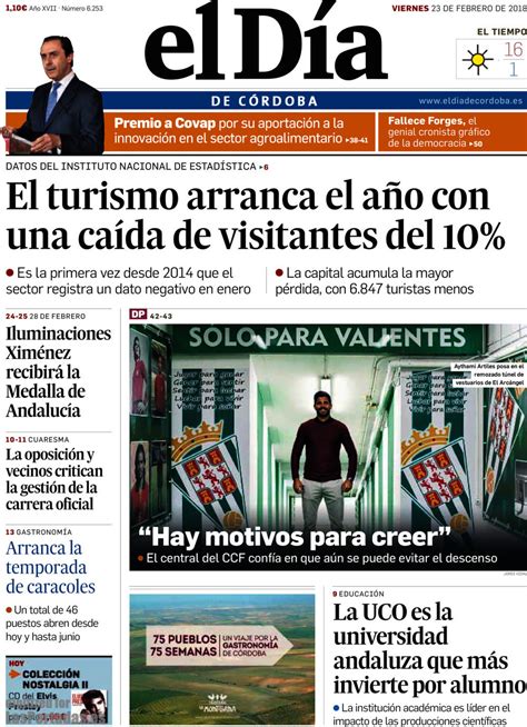 Periodico El Día de Córdoba   23/2/2018