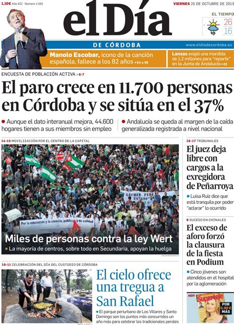 Periodico El Día de Córdoba   25/10/2013