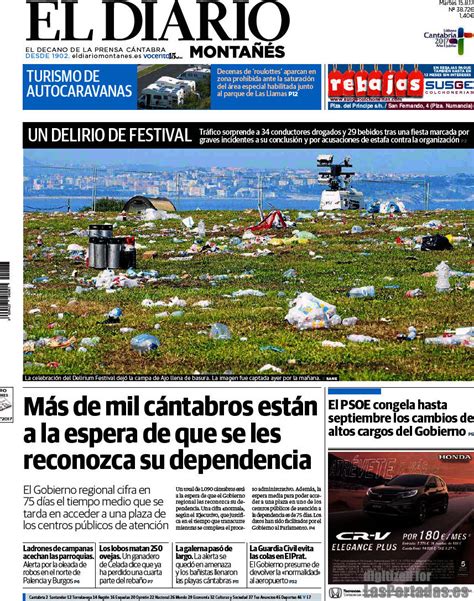 Periodico El Diario Montañés   15/8/2017