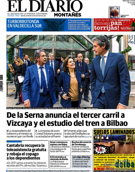 Periodico El Diario Montañés   21/12/2016