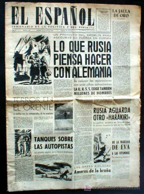 periodico el español. 1945¡¡¡   Comprar Otras revistas y ...