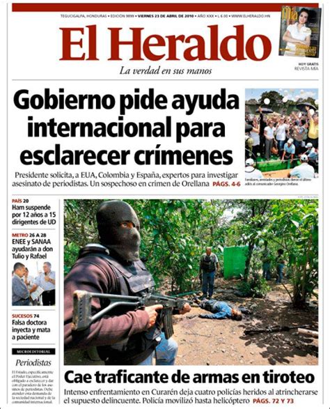 Periódico El Heraldo  Honduras . Periódicos de Honduras ...