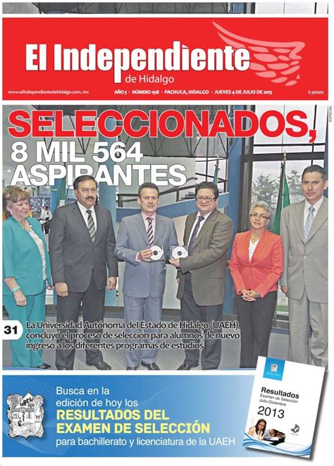 Periódico El Independiente de Hidalgo  México . Periódicos ...