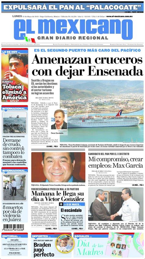 Periódico El Mexicano   El Gran Diario Regional  México ...