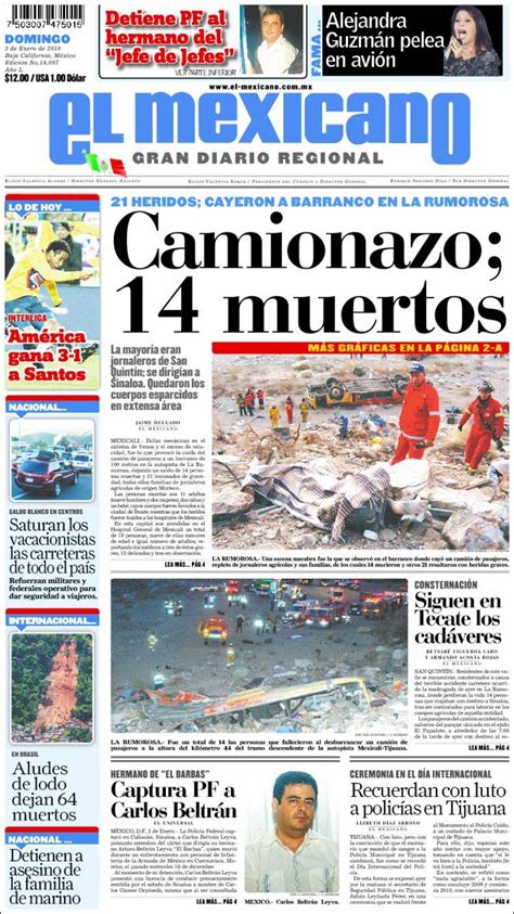 Periódico El Mexicano   El Gran Diario Regional  México ...
