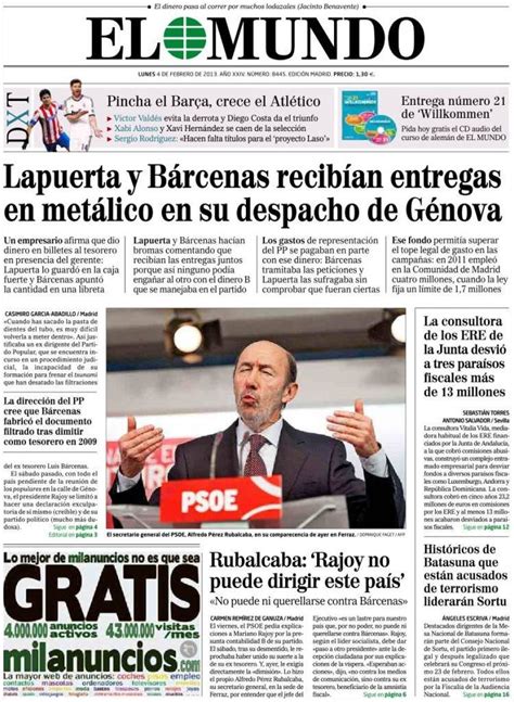 Periodico El Mundo 4/2/2013