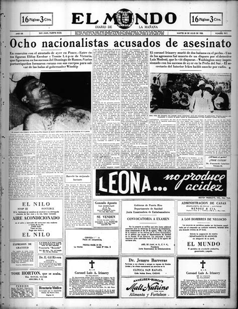 Periódico El Mundo digitalizado 1928, 1936 1939 ...