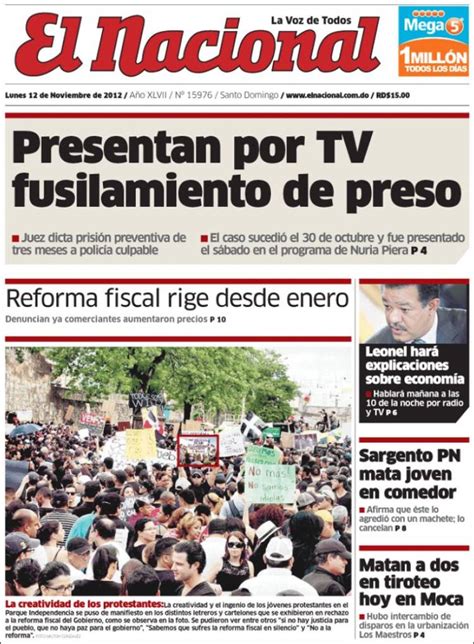 Periódico El Nacional  R. Dominicana . Periódicos de R ...