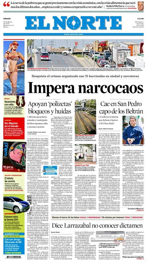 Periódico El Norte  México . Periódicos de México. Edición ...