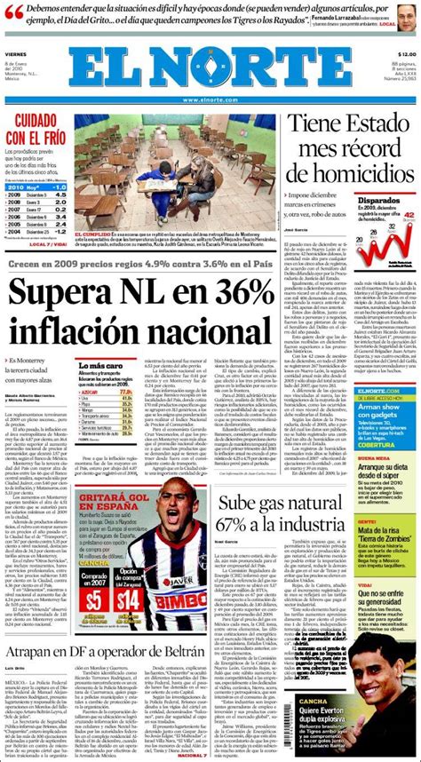 Periódico El Norte México . Periódicos de México. Edición ...